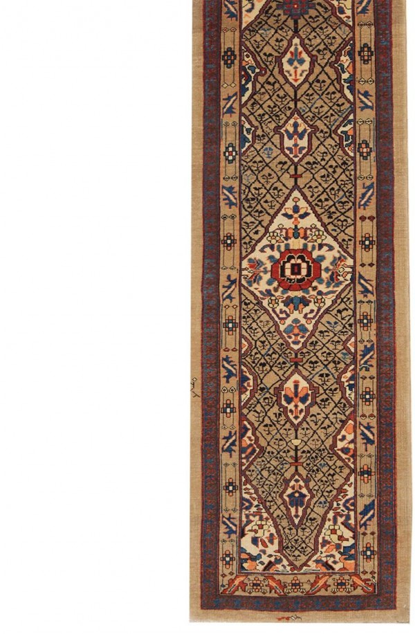 Interior,Modern Hand Made Serab Custom Rug Runner Design Ideas With Adorable Oriental Ornament And Beautiful Brown Color,Custom Rug Runners