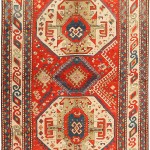 Interior,Stunning Polyester Rug On Rug Design Ideas With Antique Kazak Caucasian Rug On Combined Red Color,The Best High Quality Rugs On Rugs