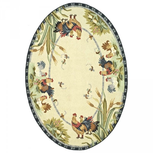 Interior,The Best Cool Safavieh Chelsea Rug Design Ideas With Stylish Oval Rug And Beautiful Rooster Printing,Cute Safavieh Chelsea Rugs