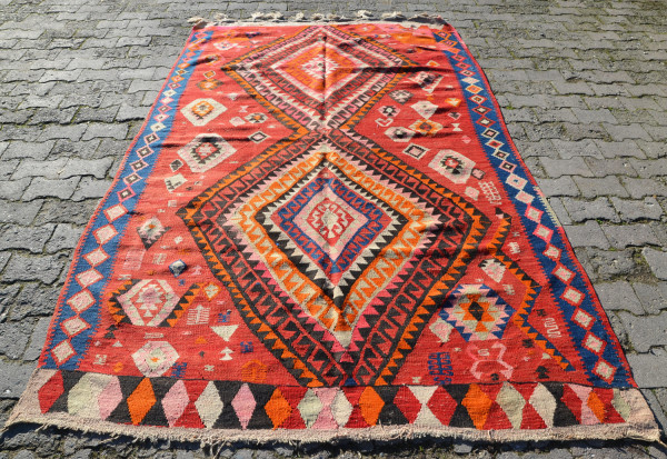 Interior,The Best Large Wool Rug Design Inspiration With Nice Kilim Rug And Cool Red Color,Collection Of Large Wool Rugs