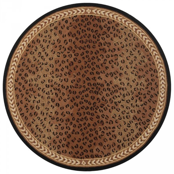 Interior,Trendy Round Safavieh Chelsea Rug Design Inspiration With Trend Leopard Rug On Combined Brown Black Color,Cute Safavieh Chelsea Rugs