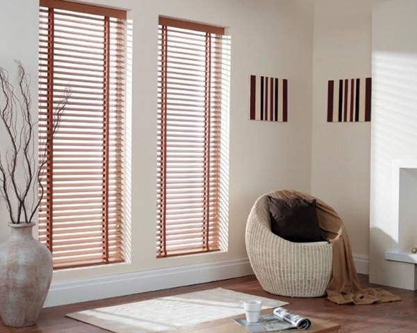 Interior,Unique White Chair With Nice Brown Pillow Also Contemporary Blind For Home Design Ideas And Cool Small White Rug,Cool And Trend Blinds For Your Home