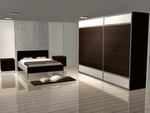 Bedroom,Extraordinary Modern Bedroom Design Ideas With Charming Large Wardrobe And Comfortable Bedding Set Also Luxurious Wood Floor,Modern Bedroom Design