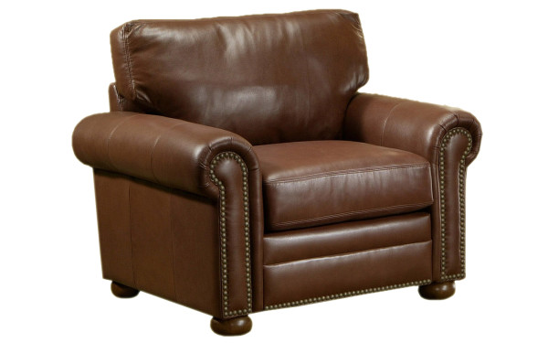 Furniture,Comfortable Omnia Leather Savannah Full Grain Leather Chair Design With Cozy Arm And Soft Pad Also Gorgeous Dark Brown Color,Top Full Grain Leather Chair