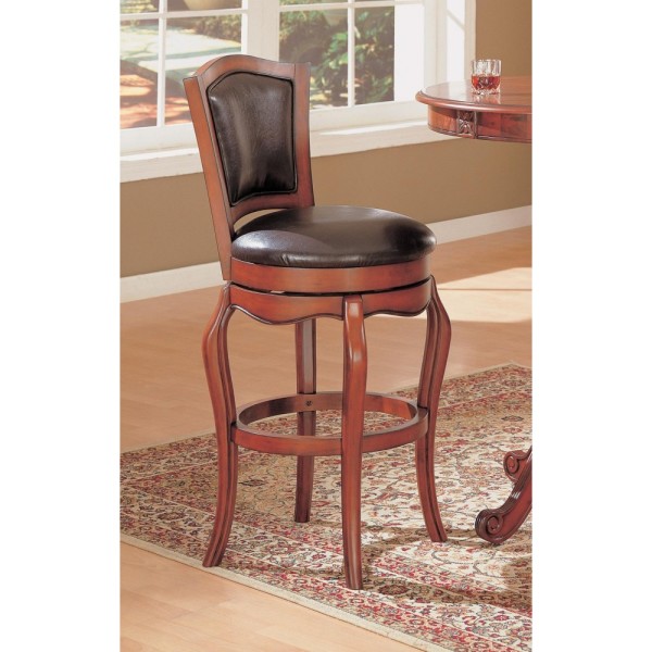Furniture,Cool Wood Leather Swivel Bar Stool With Back Design Also Beautiful Black Leather And Charming Wood Frame,Antique Leather Swivel Bar Stools With Back