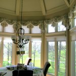 Interior,Adorable Curtain Ideas For Large Window With Elegant White Curtain And Cool Glass Windows Also Beautiful Pendant Lamp,Curtain Ideas For Large Windows