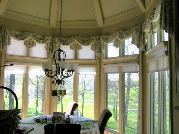 Interior,Adorable Curtain Ideas For Large Window With Elegant White Curtain And Cool Glass Windows Also Beautiful Pendant Lamp,Curtain Ideas For Large Windows