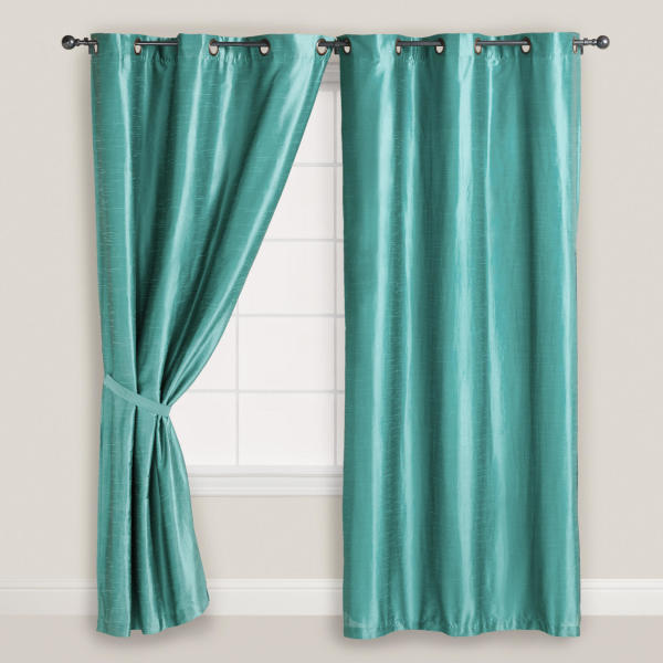 Interior,Amazing Curtain Ideas For Large Window With Charming Blue Color And Beautiful White Wall Paint ,Curtain Ideas For Large Windows