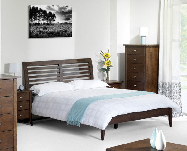 Bedroom,Gorgeous Cheap Bed Design With Beautiful Wood Bed Frame And Headboard Also Extra Tall Wood Cabinet,Collection Of Fun And Cheap Bed