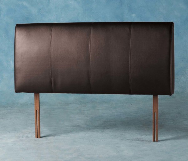 Bedroom,Good Looking Headboard Design Ideas With Nice Rectangular Shaped And Cool Black Leather Material,Comfortable Bed With Headboard Designs